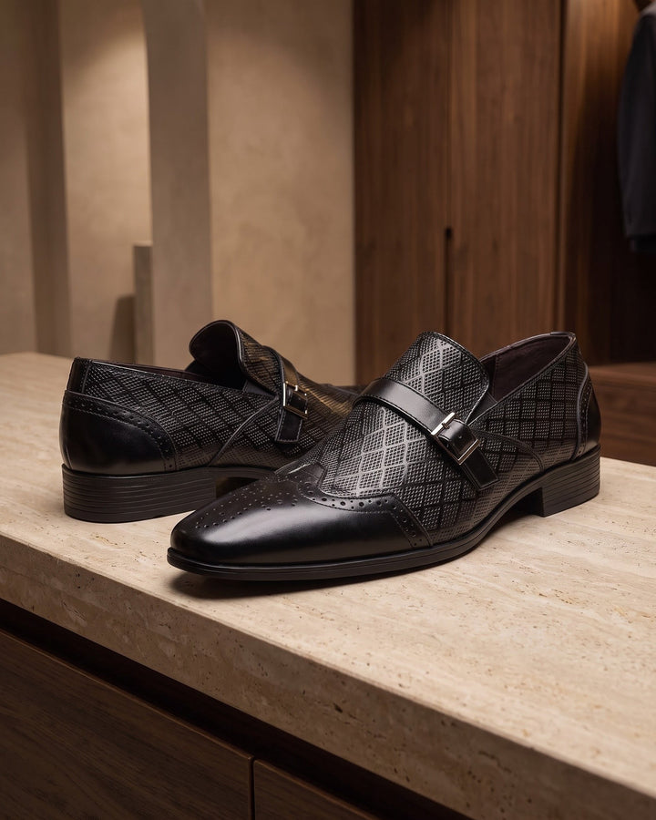Federico Leather Monk Strap