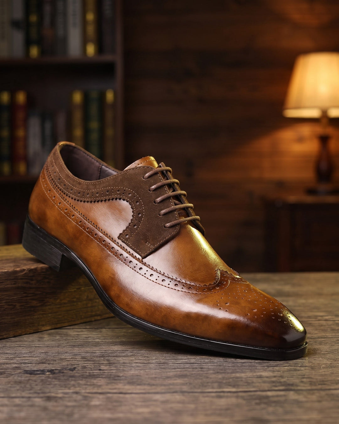 Oscar Faux Leather Brogue