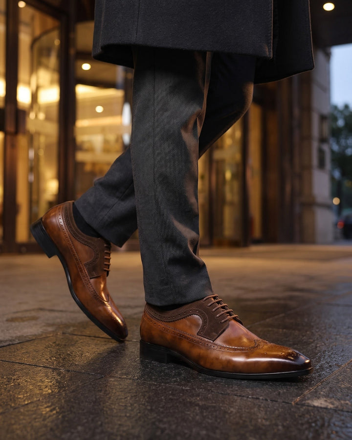 Oscar Faux Leather Brogue
