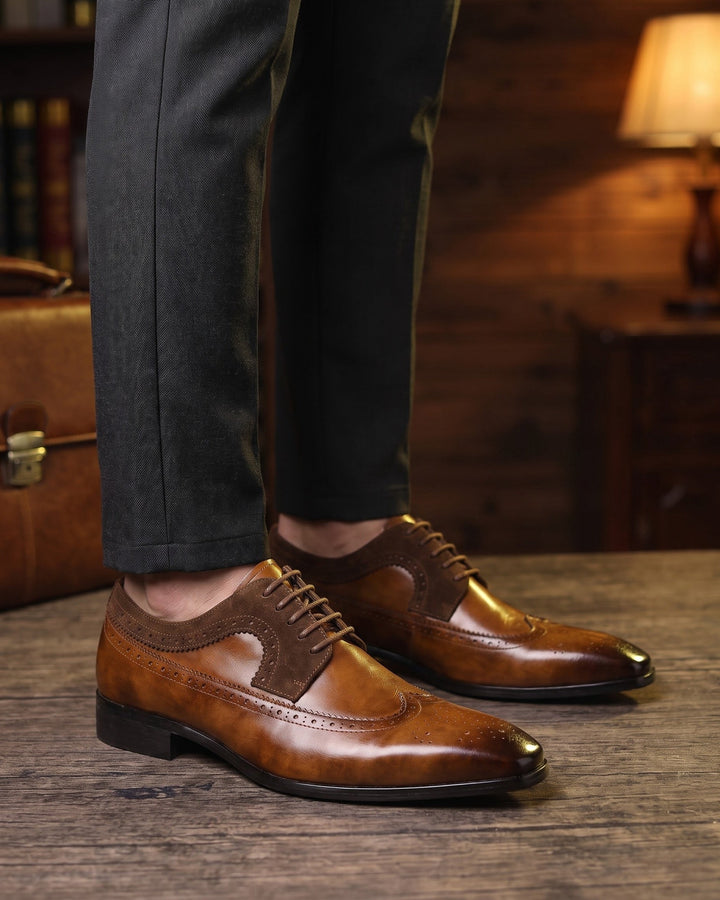 Oscar Faux Leather Brogue