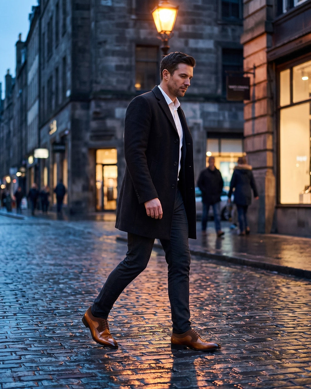 Oscar Faux Leather Brogue