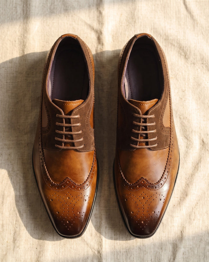 Oscar Faux Leather Brogue