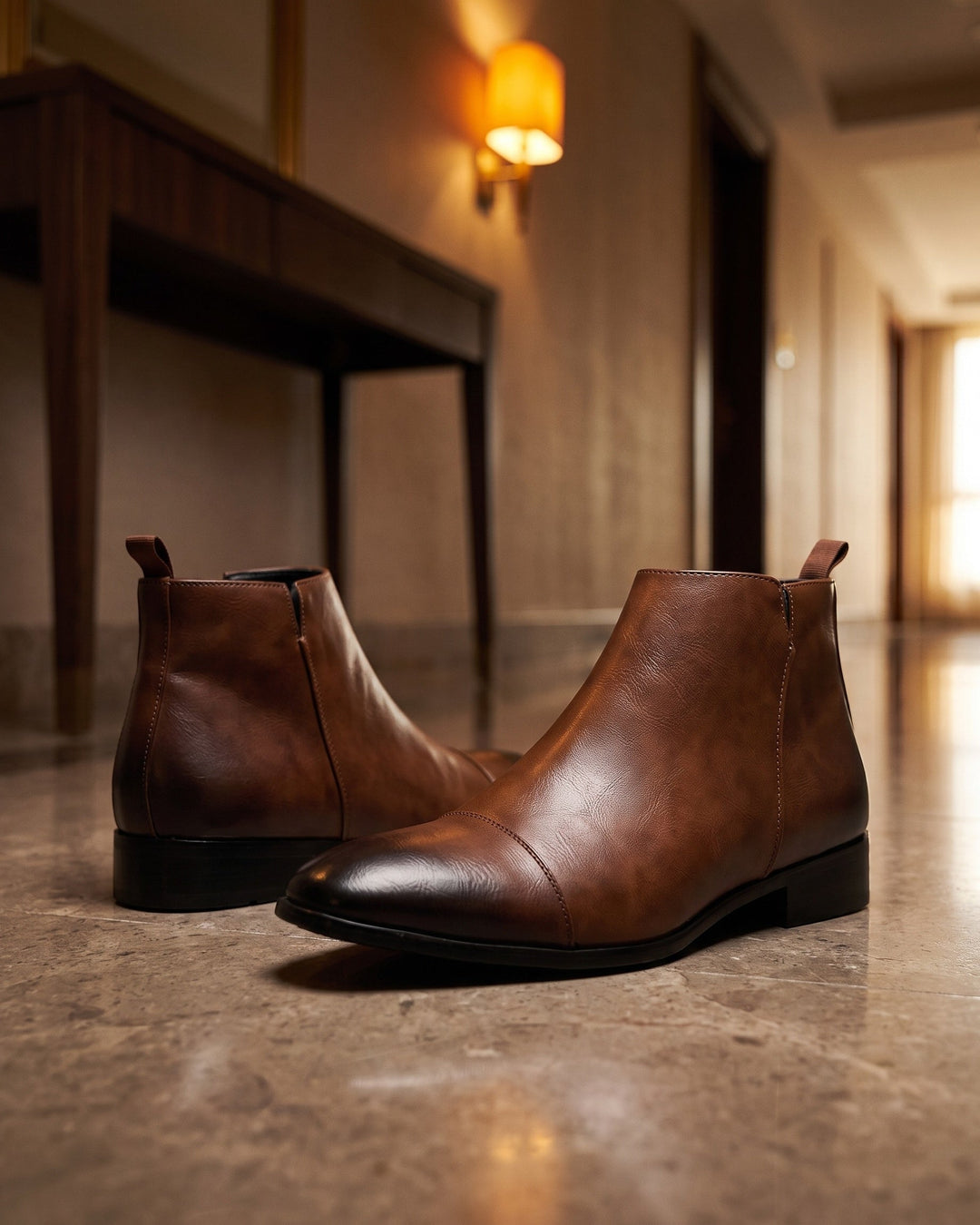 Leonel Leather Chelsea Boot
