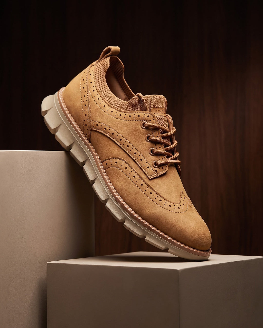 Eduardo Faux Leather Brogue