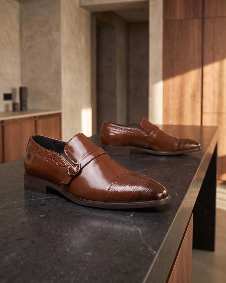 Eduardo Leather Monk Strap