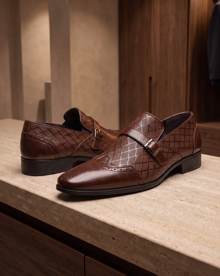 Federico Leather Monk Strap