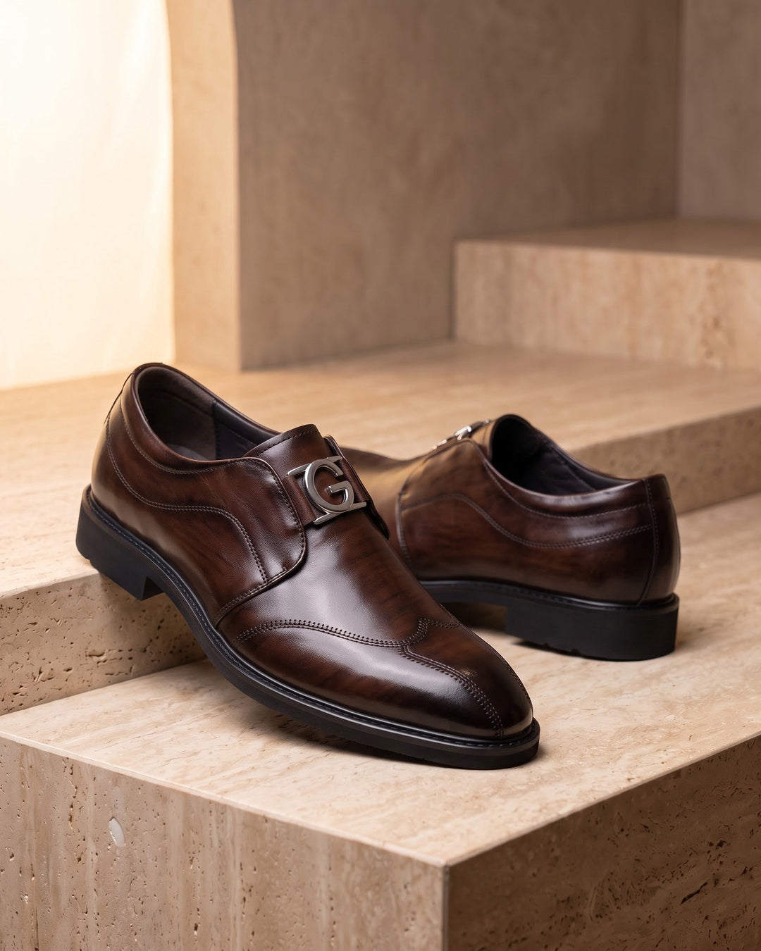 Carmelo Leather Monk Strap
