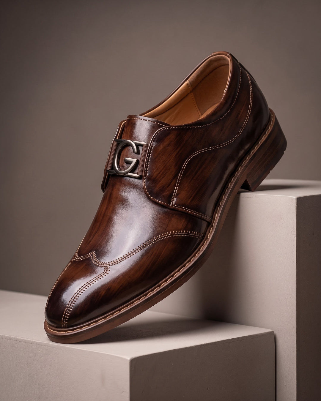 Carmelo Leather Monk Strap