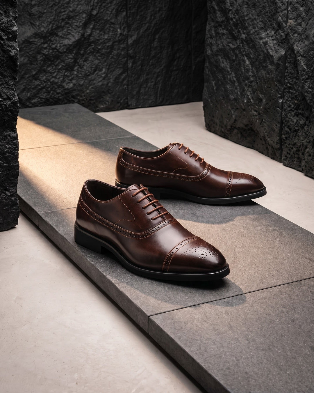 Mario Leather Oxford