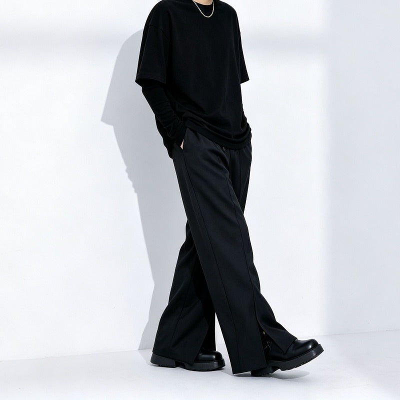 Japanese Loose High-waist Straight Wide-leg Pants