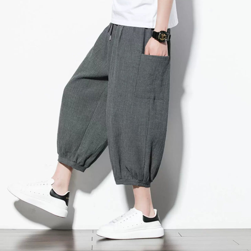 Ice Silk Thin Drape Casual Loose Wide-leg Pants