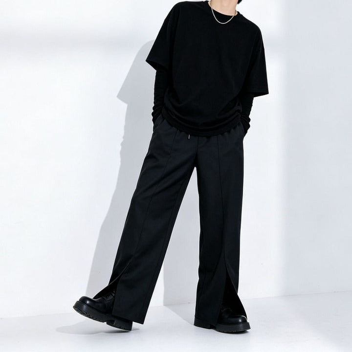 Japanese Loose High-waist Straight Wide-leg Pants