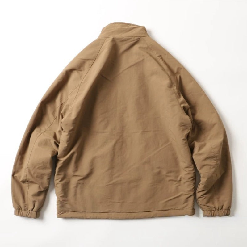 Japanese Reversible Work Jacket Windproof Waterproof Stand Collar Fleece Lined Warm Sherpa Coat