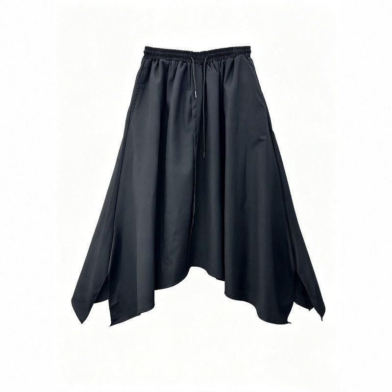 Japanese Lyocell Draped Loose Stand Collar Shirt Pants Two-piece Set