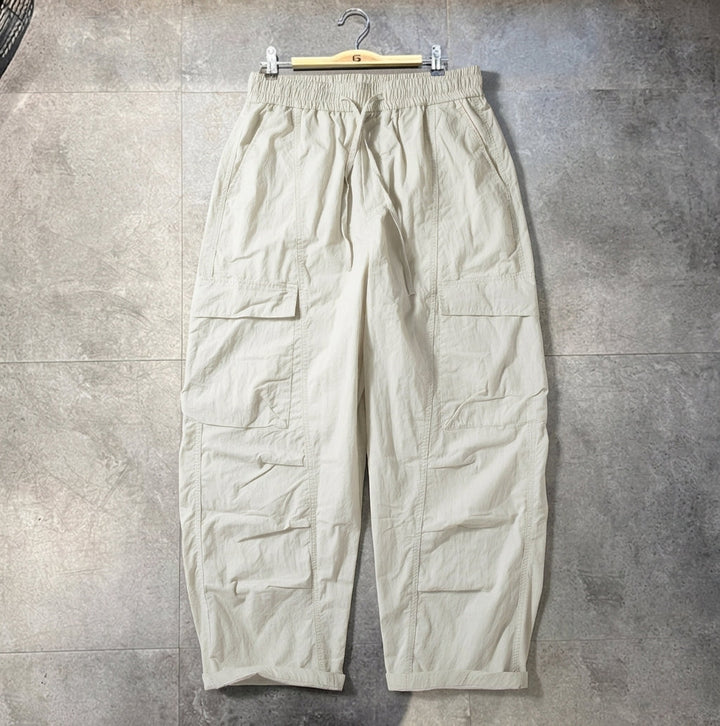 Multi-pocket Loose-fitting Wide-leg Pants