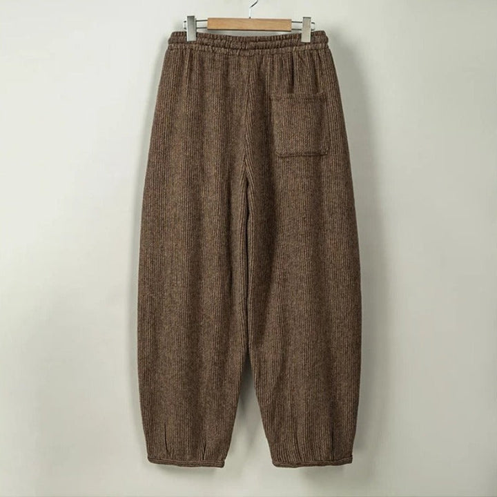 Loose Heavyweight Woolen Balloon Trousers