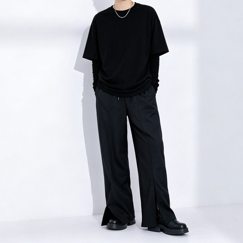 Japanese Loose High-waist Straight Wide-leg Pants