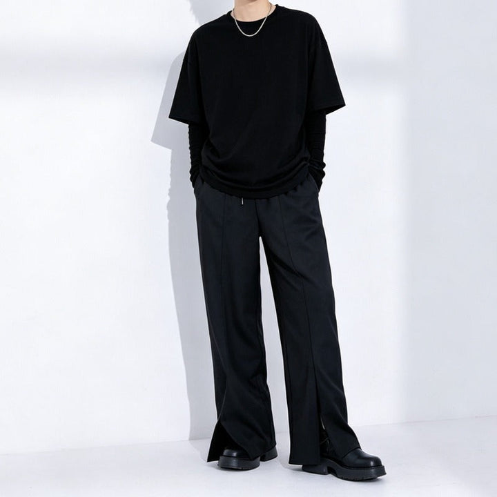 Japanese Loose High-waist Straight Wide-leg Pants