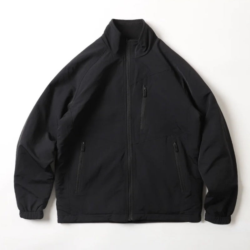 Japanese Reversible Work Jacket Windproof Waterproof Stand Collar Fleece Lined Warm Sherpa Coat