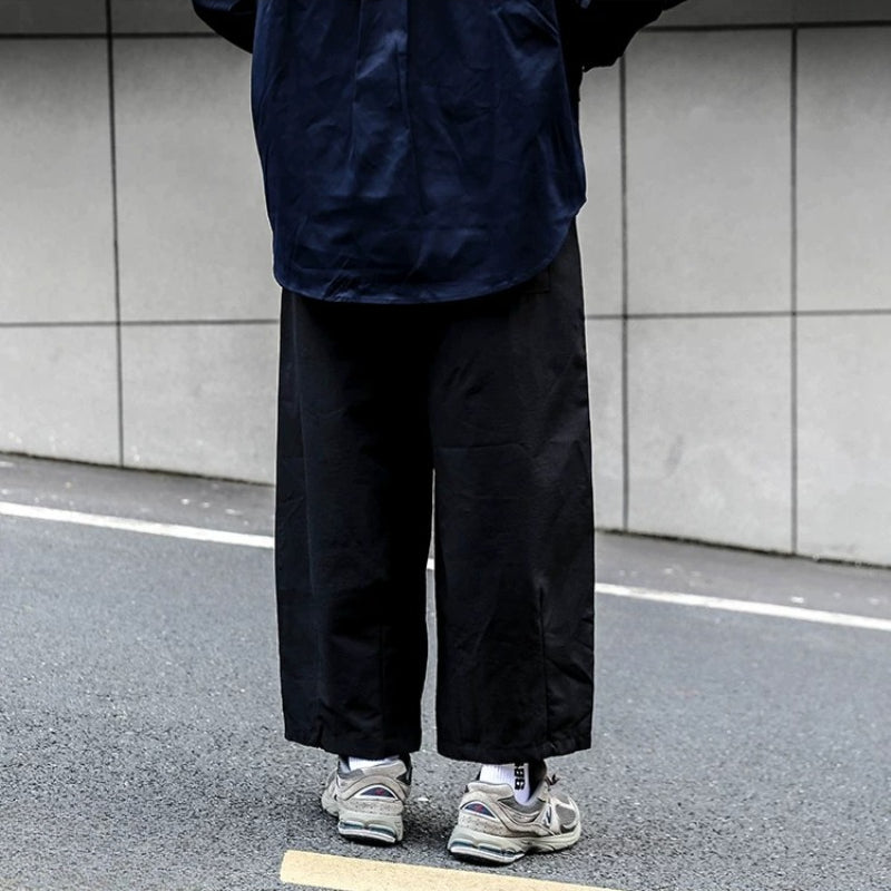 Japanese Solid Color Straight Leg Pants