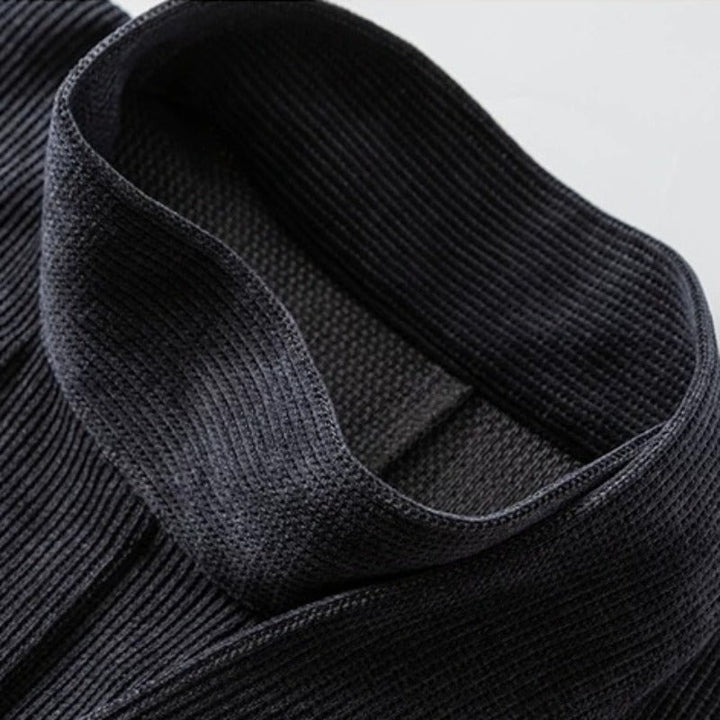 High Collar Curved Neck Long Sleeve Hanfu Cardigan Jacket