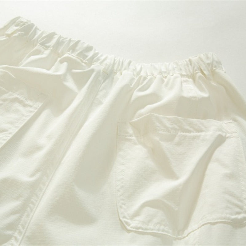 Japanese Lightweight Drawstring Straight-leg Casual Pants