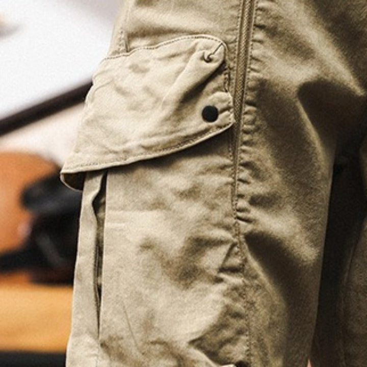 Vintage Loose Cotton Big Pockets Cargo Pants