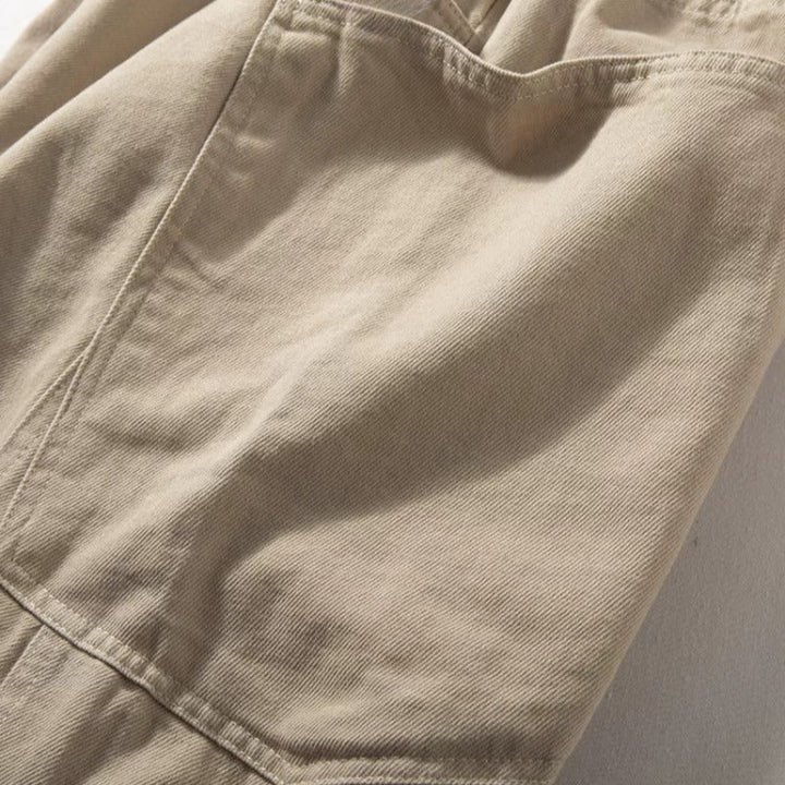 Cotton Oversized Utility Wide-Leg Pants