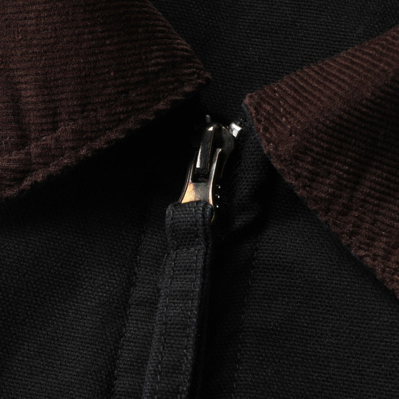 Retro Corduroy Collar Patchwork Loose Jacket