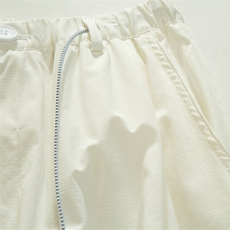 Japanese Lightweight Drawstring Straight-leg Casual Pants