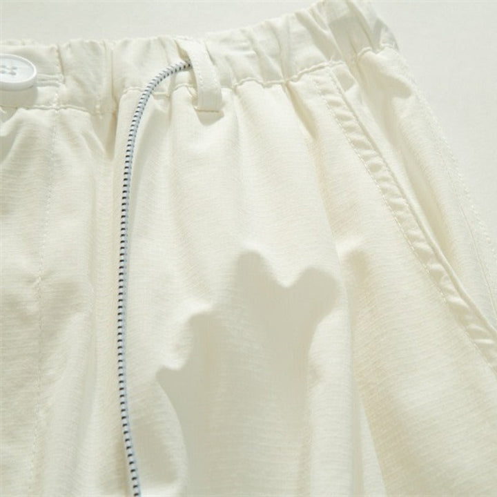 Japanese Lightweight Drawstring Straight-leg Casual Pants