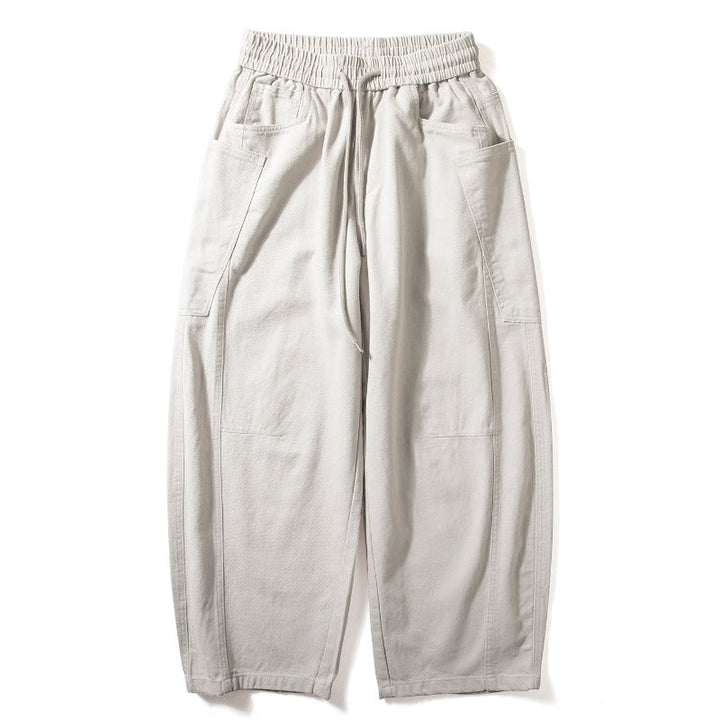Cotton Oversized Utility Wide-Leg Pants