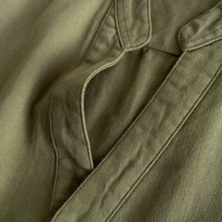 Breathable Cotton Stand Collar Long Sleeve Shirt Casual Top