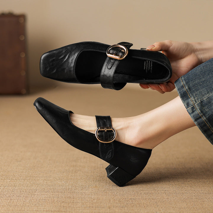 Vivi Genuine Leather Heels