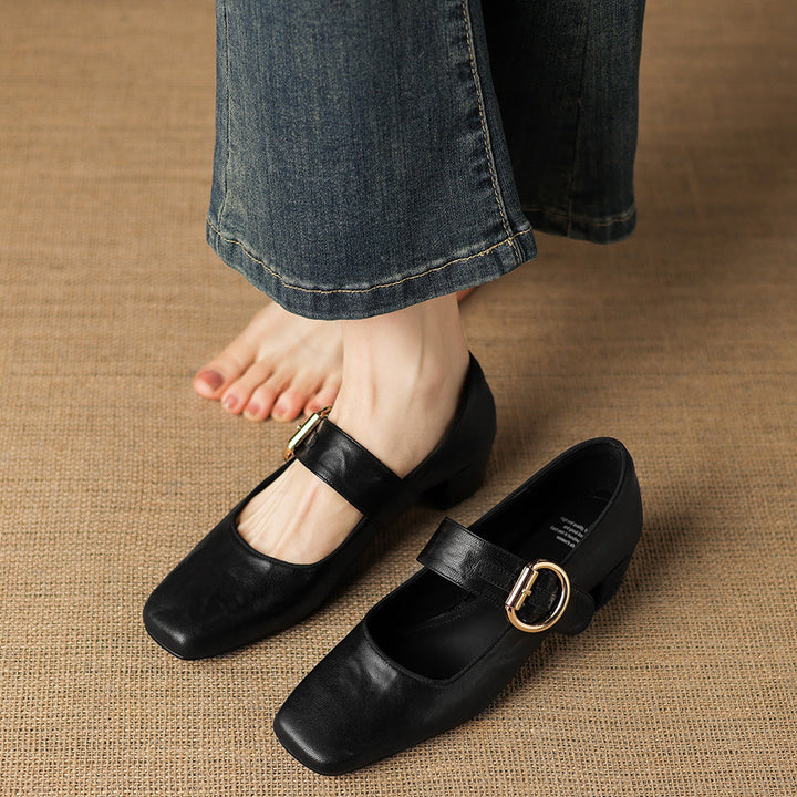 Vivi Genuine Leather Heels