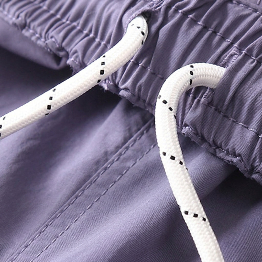 Purple Japanese Waterproof Breathable Loose Casual Pants