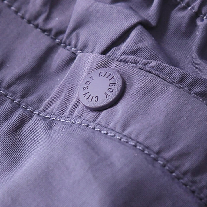 Purple Japanese Waterproof Breathable Loose Casual Pants