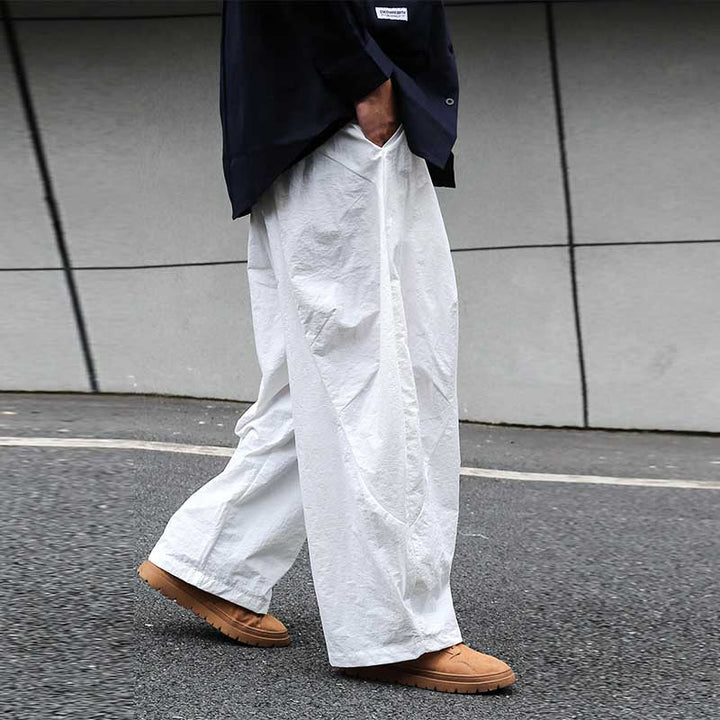 Retro Quick-drying Pleated Outdoor Trousers