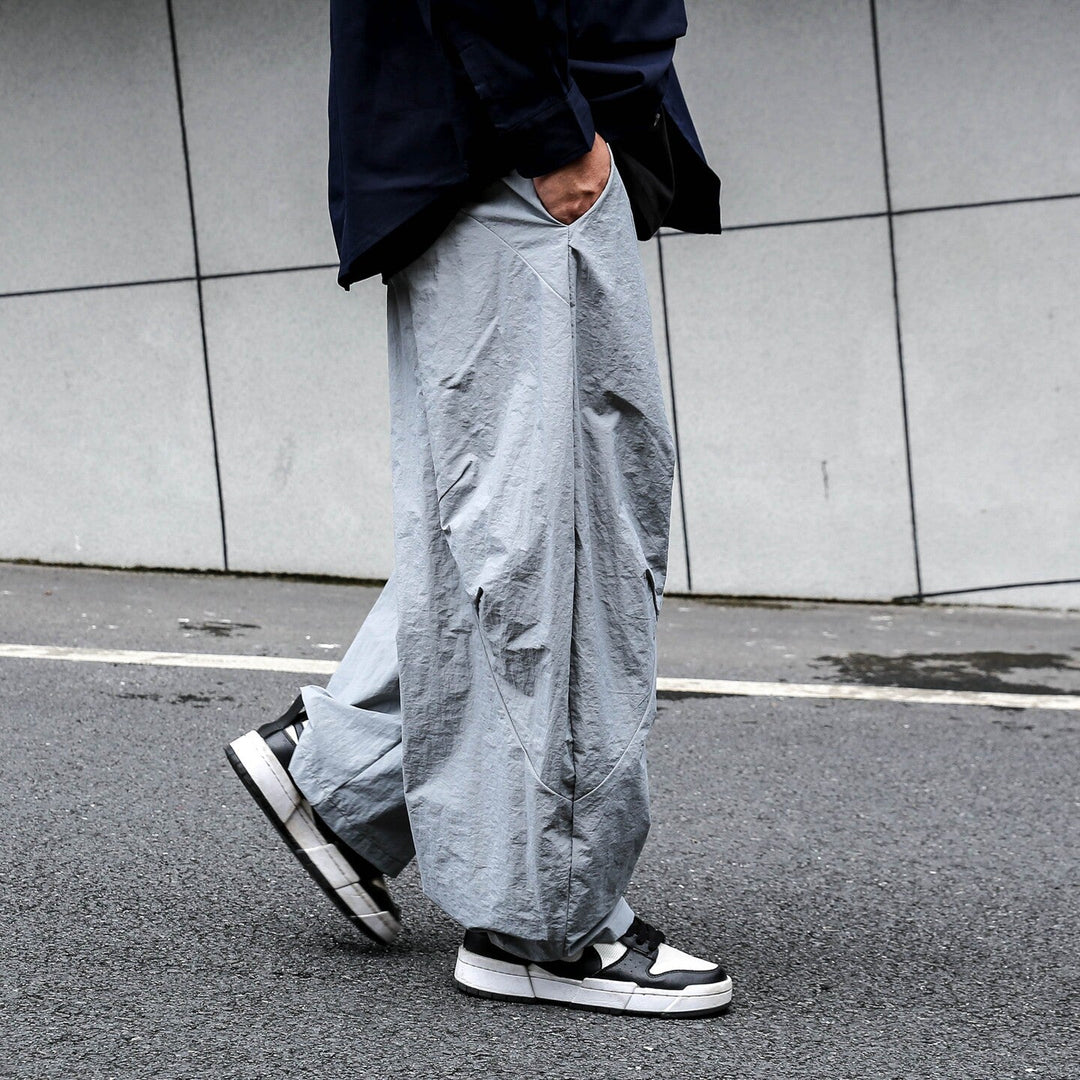 Retro Quick-drying Pleated Outdoor Trousers