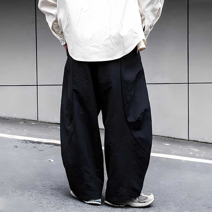 Retro Quick-drying Pleated Outdoor Trousers