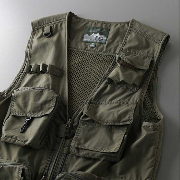 Multi-pocket Loose Casual Work Vest