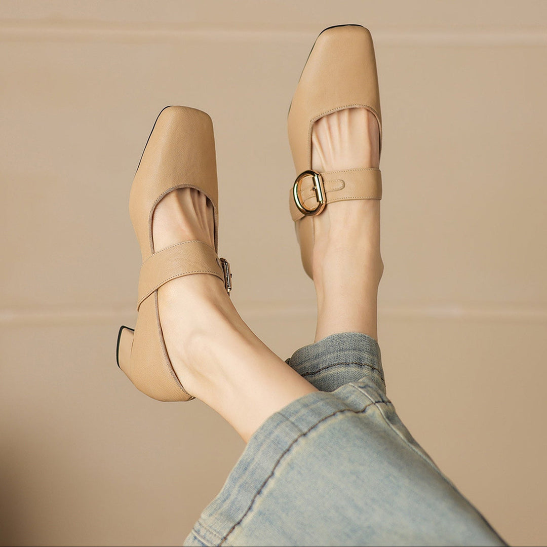 Vivi Genuine Leather Heels